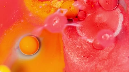 Abstract Color Swirls of Red, Orange, and Yellow