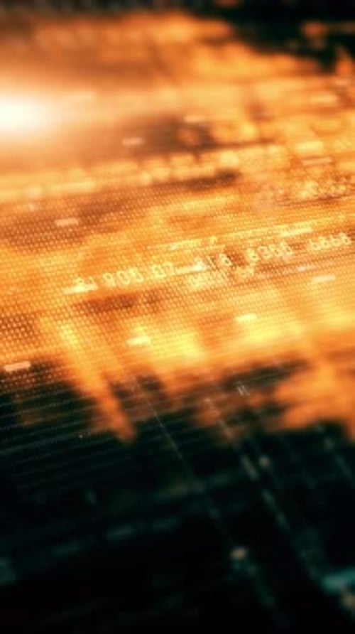 Futuristic Data Matrix Simulation Background 13