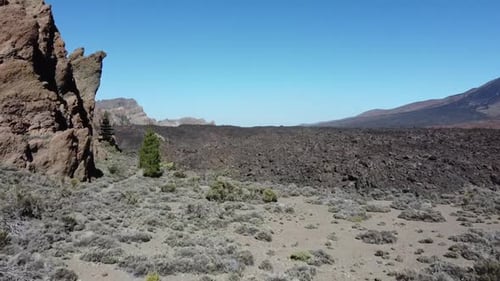 Aerial view of Teide National Park, Spain.