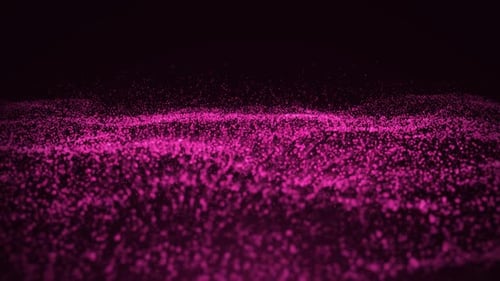 Abstract Pink Particle Wave Seamless Motion Background