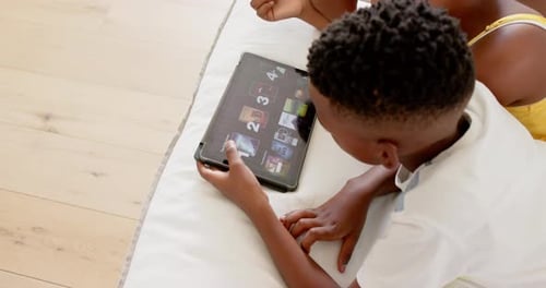 Children Using a Tablet at Home