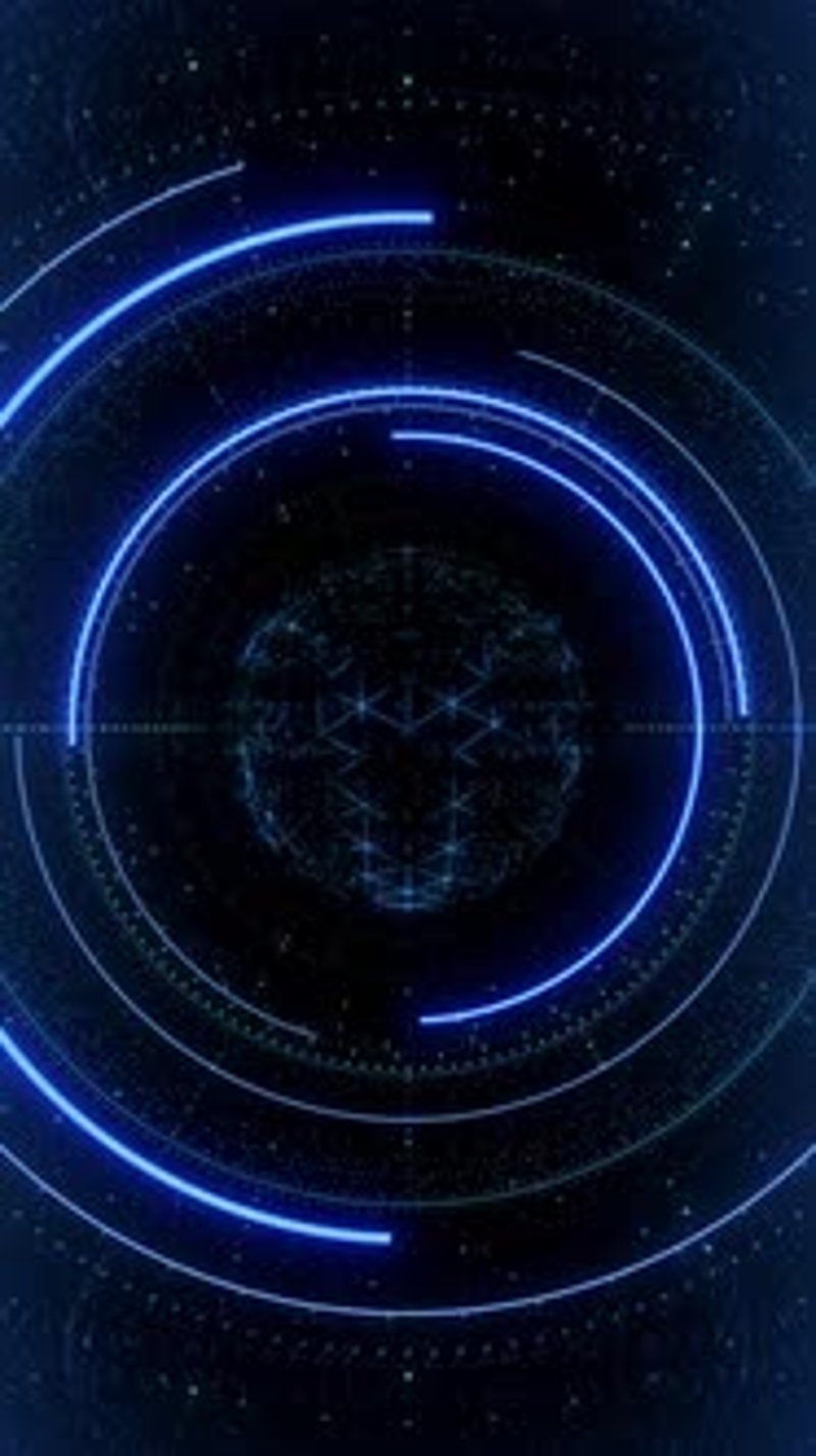 Futuristic Particle Ring Reveals a Logo, Backgrounds Motion Graphics ft ...