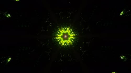 Une boucle VJ dynamique avec des teintes néon abstraites qui pulsent