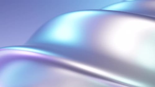 Abstrakte Wellenschleifenanimation. 3D-gerenderter Hintergrund, fließende, verdrehte Formen