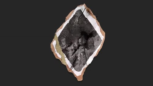 Distressed Ripped Paper Burning Reveal Transition