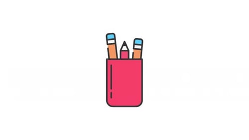 Animated Pencil Holder for Education and Design Projects