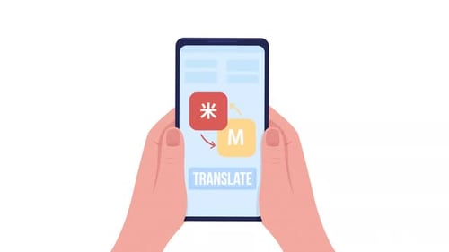 Animated Use Translation App Object