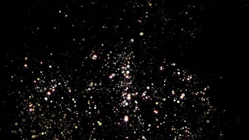 Gold Particles Storm