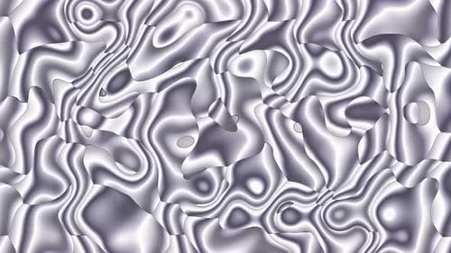 Abstract Liquid Morphing Monochrome Background Loop Animation