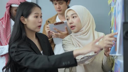 Diverse Business Team Collaborating on a Project
