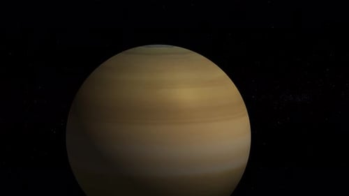 Realistic Rotating Gas Giant Planet in Deep Space