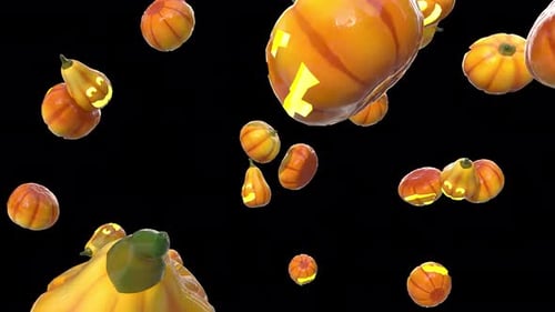 Halloween Pumpkin Blast Off 4k