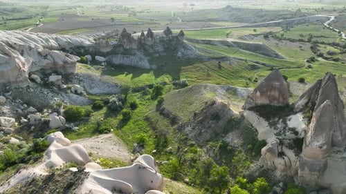 Awesome Aerial View of Goreme 4 K Turkey Cappadocia