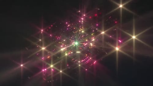 Colorful Sparks Motion Loop Background