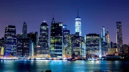 Breathtaking And Beautiful View Of New York City Skyline