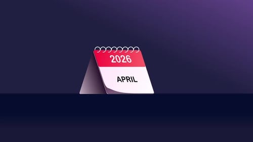 2026 Months Calendar Animation