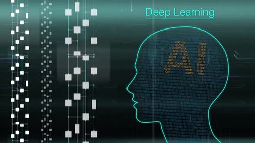 AI Data Visualization Digital Neural Network Visualization With Binary Code Overlay And Data Streams