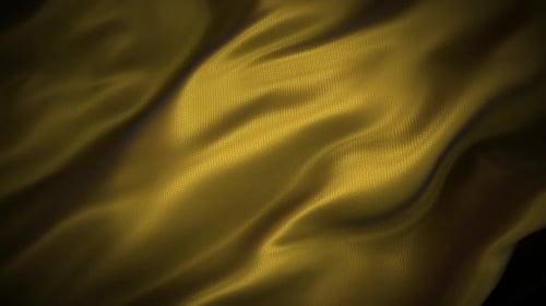 Abstract Golden Fabric Waving Loop Background