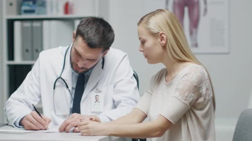Doctor Explaining Medical Information to a Patient