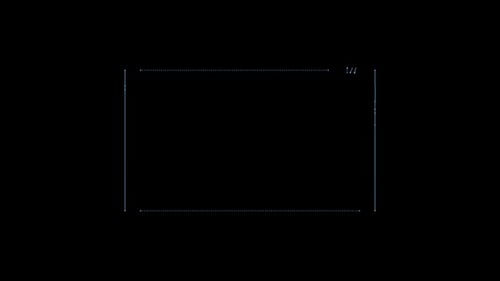 Interface Collection: Surge de un marco hecho de elementos lineales y punteados que se animan en la esquina f