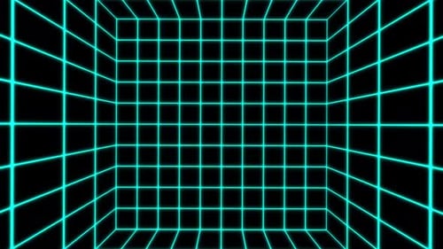 Grilles lumineuses bleues