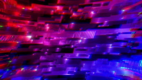 Seamless Futuristic Glitch Digital Abstract Loop Background