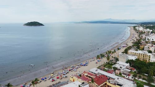 Guayabitos Beach And Coral Island, Riviera Nayarit, Mexico