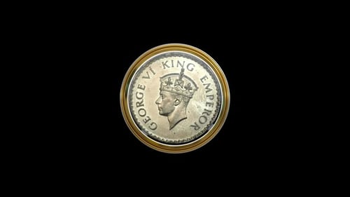 Coin Head Circle Icon Loop Animation