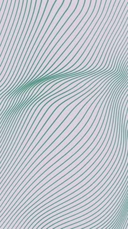 Fluid Animated Green Wavy Lines Abstract Motion Background
