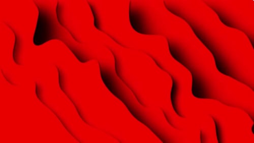 Seamless Looping Red Fluid Abstract Wave Background