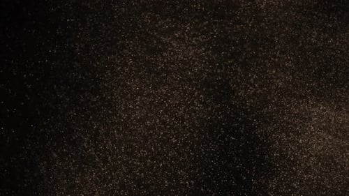 Abstract Dark Background Animation with Golden Grains