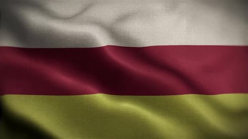 Realistic Waving Flag Background Seamless Loop