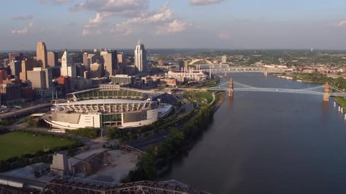 Aerial view of Cincinnati, Ohio