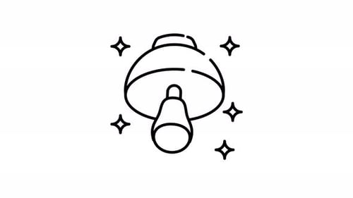 Animated Spotlight Icon with Rotating Arrows