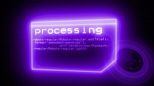Abstract processing digital high tech hexagons concept background. Vd 1183