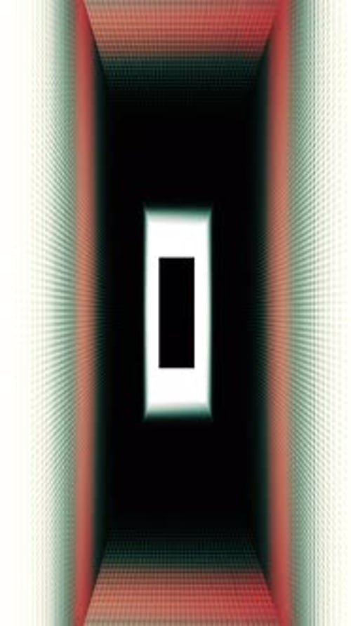 Vertical Analog Abstract Tempo Driven Scrolling Tunnel Loop with Pixel Texture