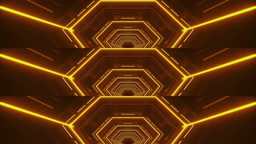 Abstract Light Corridor Effect