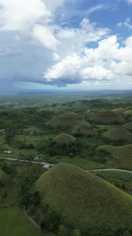 Vista aérea de Chocolate Hills en Bohol.
Filipinas