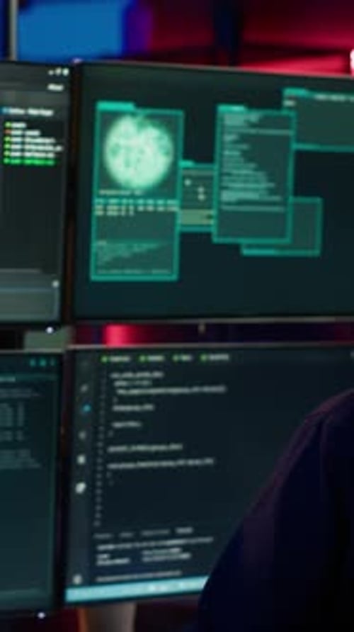 Vertical Video Hacker Coding Developing Zero Day Exploit Undetectable By Antivirus