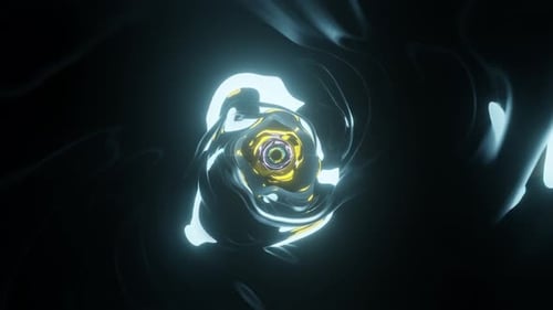 Abstract Fluid Tunnel Glow Animation