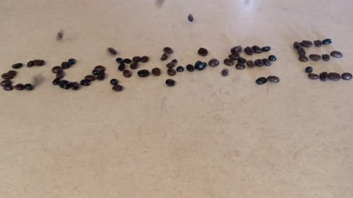 Coffee Beans Spell "Coffee"