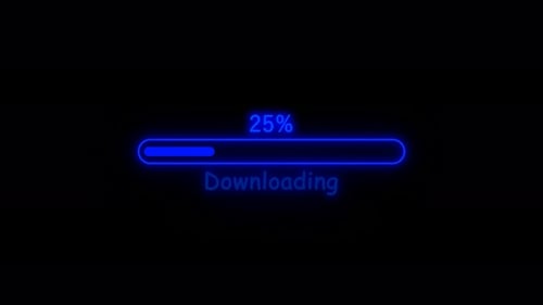 Loading bar animation, downloading system . processing percentage Vd1381