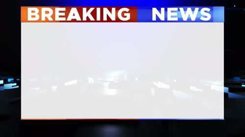 Futuristic Breaking News Broadcast Opener Title Animation