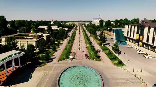 Parc d'espaces verts dans la ville