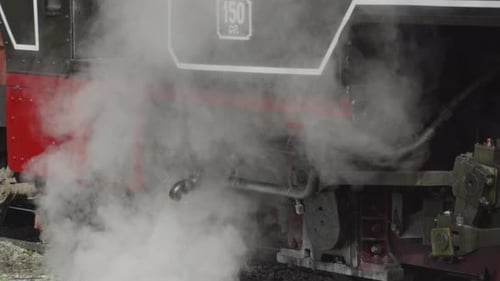 Steam Exhaust Vintage Locomotive