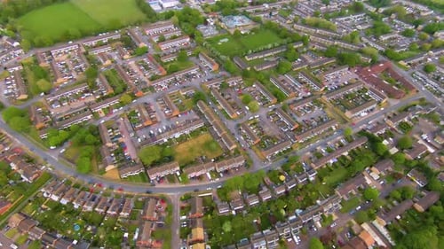 Aerial England City 4k