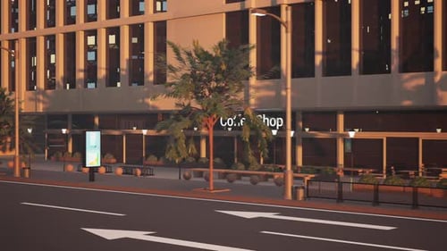Centro urbano moderno con rascacielos y distrito de negocios