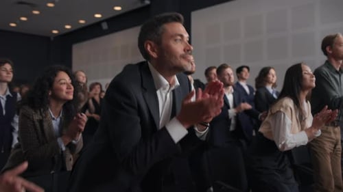 Corporate Applause at Business Conference