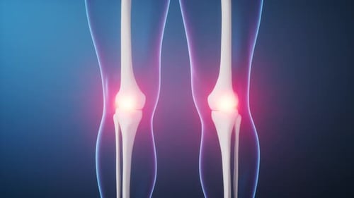 3D Human Knee Joint Pain Medical Animation