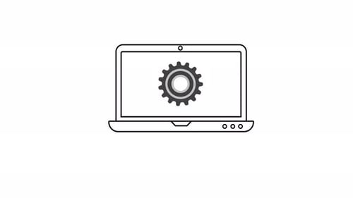 Giyar icon rotation on the laptop icon